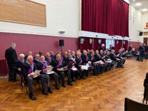 royal arch companions waiting for a meeting to start